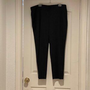 Chico's Size 3  Blue Print Ankle Pant - Elastic Waist